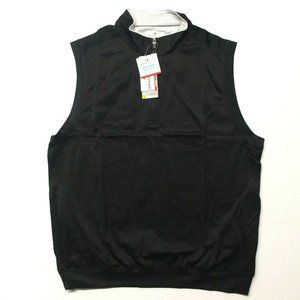 Grand Slam Water-Repellent Golf Vest - Black - L